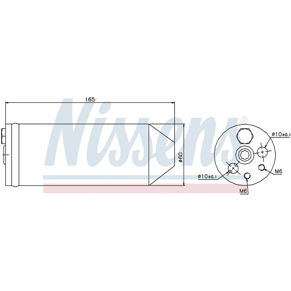 Осушитель кондиционера HONDA Accord/Civic/CRV I NISSENS 95070