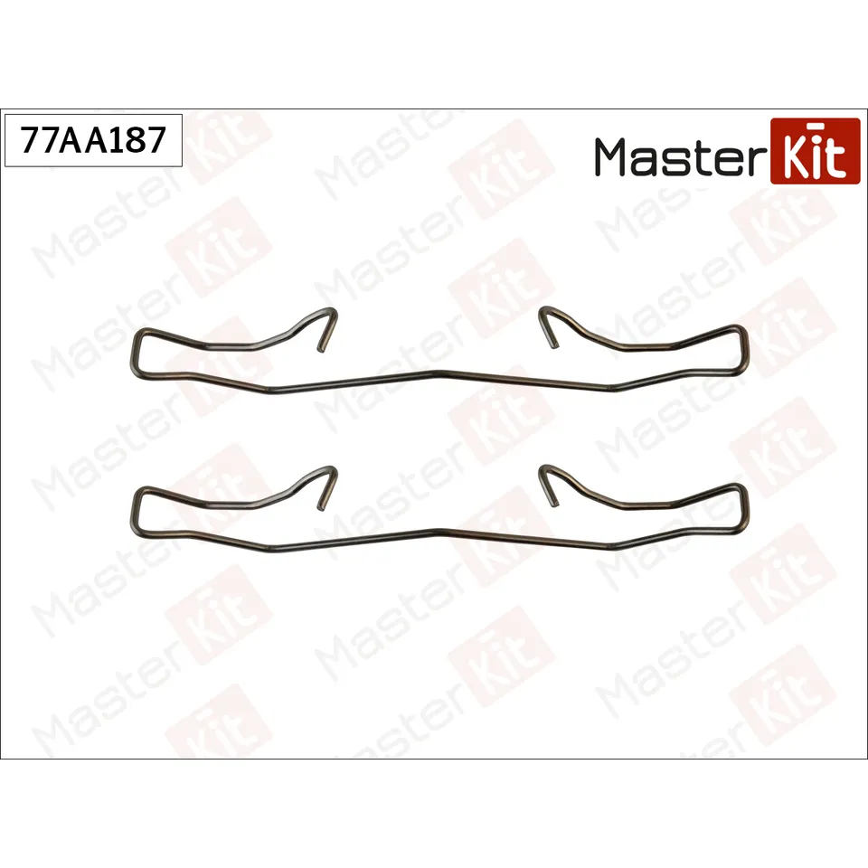 Комплект установочный тормозных колодок MASTERKIT 77AA187