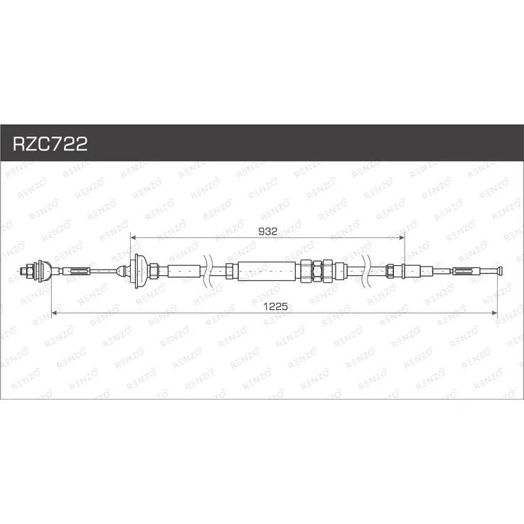 Тросы привода сцепления RENZO RZC722