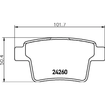 Колодки тормозные дисковые задн. METROSTAR MONDEO III (B5Y) MONDEO MK III (B5Y) MONDEO III CLIPPER ( MINTEX MDB2691