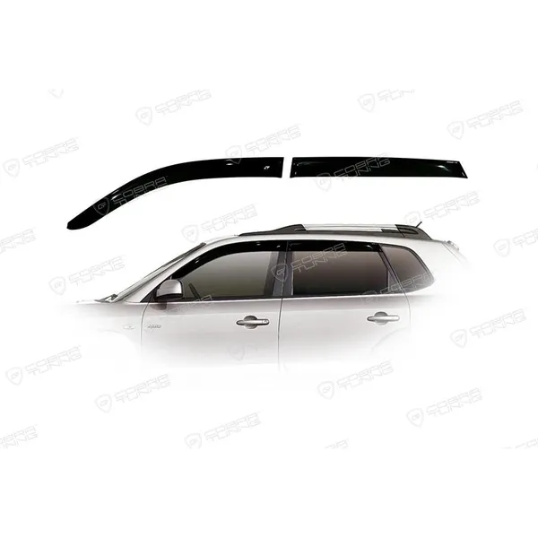 Дефлектора на окна Hyundai Tucson 2004-2010EuroStandard деф.окон Cobra Tuning HE21604
