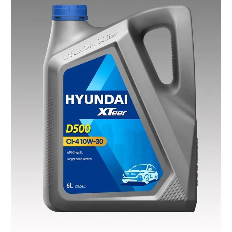 Масло моторное синт. HYUNDAI XTeer D500 CI-4 10W30, 6 л 1061002