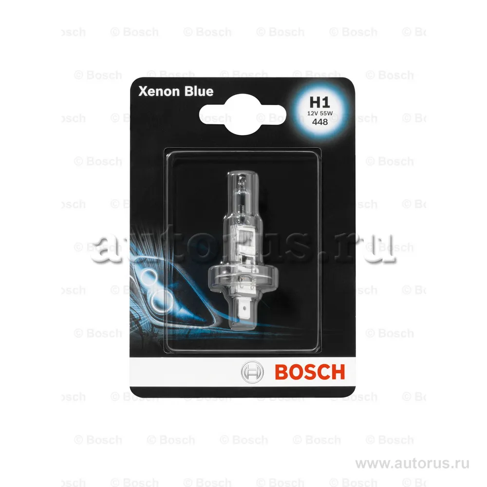 Лампа 12V 55W H1 XENON BLUE (БЛИСТЕР 1ШТ) BOSCH 1 987 301 011