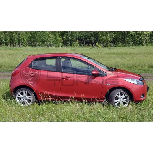Дефлектора на окна Mazda 2 II Hb 5d 2008/Demio 2007-2011 деф.окон Cobra Tuning M20108
