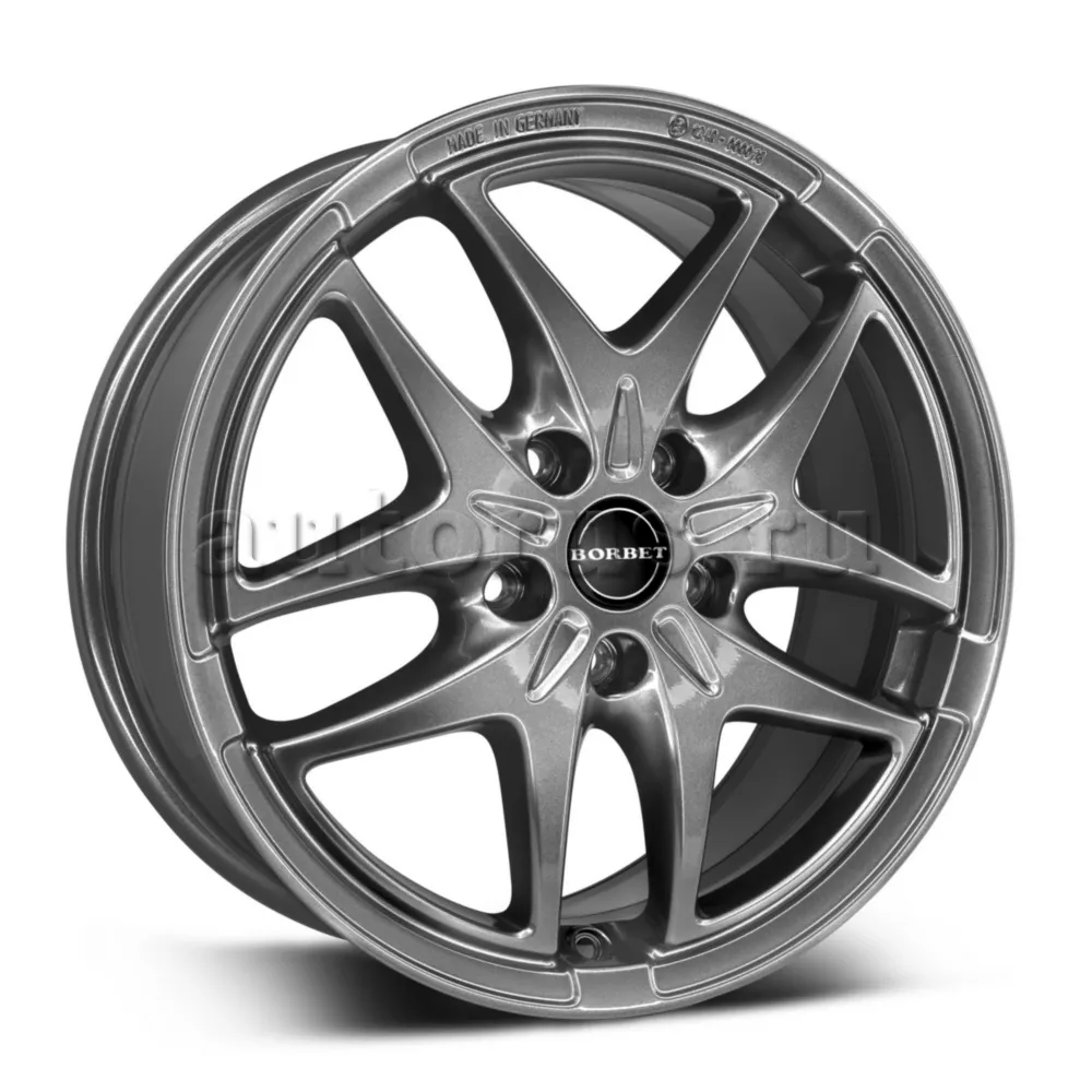 Диск литой R17 7.5J 5x112/57.1 ET47 BORBET XB Metal Grey 102001