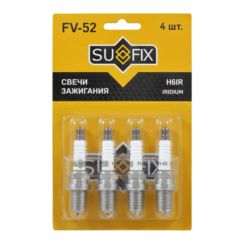 Свеча зажигания (Iridium + Nickel) SUFIX FV52