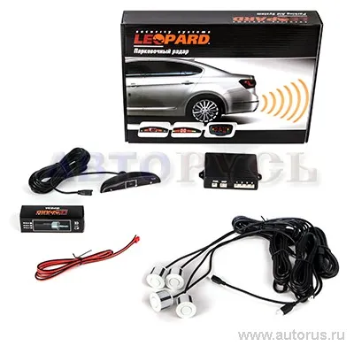 Парковочный радар LEOPARD PA 20, white, 4 датчика