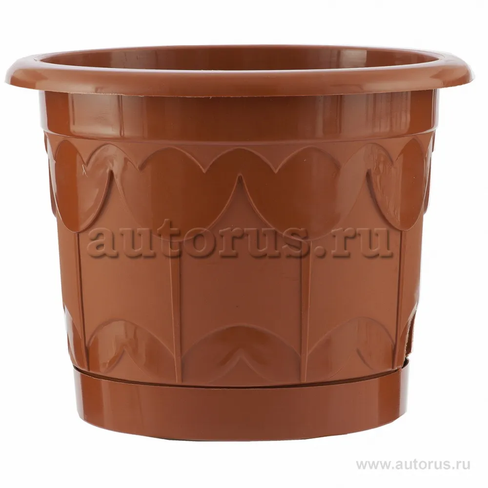 Горшок Тюльпан с поддоном, терракотовый, 3,9 л Palisad 69243 PALISAD 69243