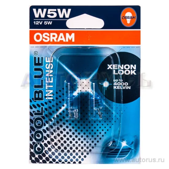 Лампа 12V WY5W 21W W2,1x9,5d OSRAM DIADEM CHROME 2 шт. блистер 2827DC-02B