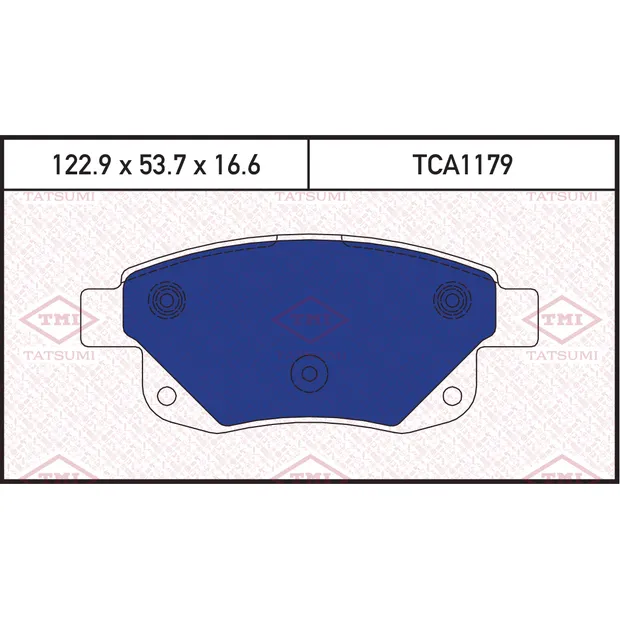 Колодки тормозные дисковые задние FORD Transit 06-> TATSUMI TCA1179
