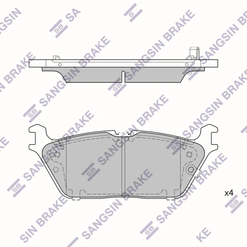 колодки дисковые задние Dodge Ram 19 SANGSIN BRAKE SP4501