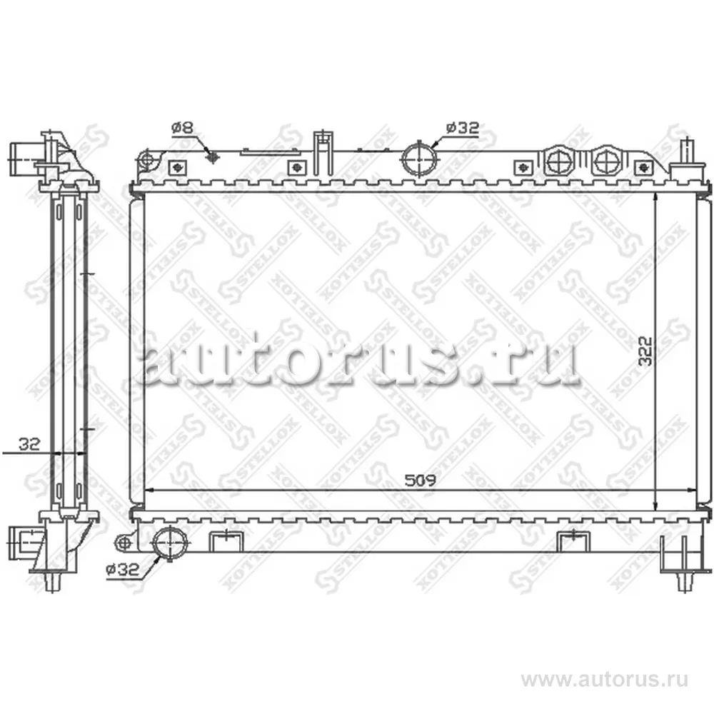 Радиатор системы охлаждения МКПП Rover STELLOX 1026273_SX