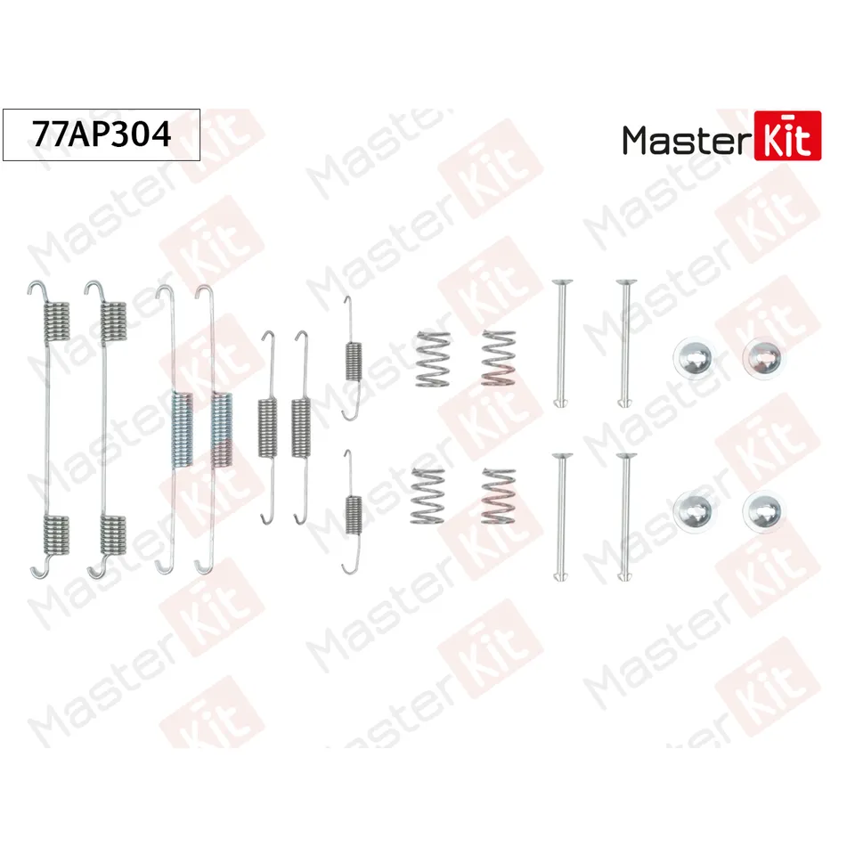 Комплект установочный барабанных колодок Hyundai SANTA F I (SM) 2000 - 2006 MASTERKIT 77AP304