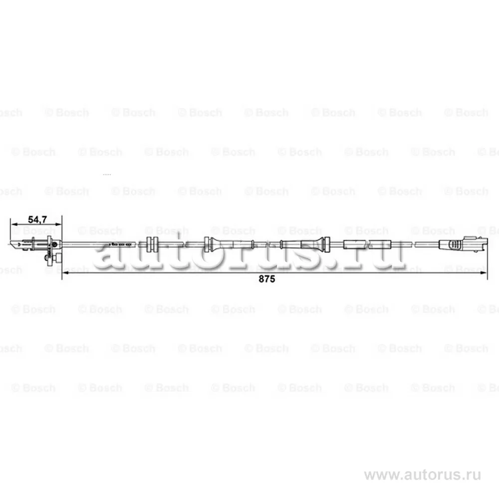 Датчик ABS PEUGEOT EXPERTCITROEN BOSCH 0 265 007 790