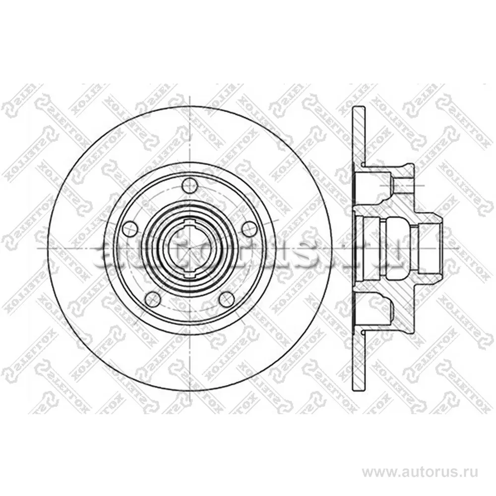 Диск тормозной задний STELLOX 60204736_SX