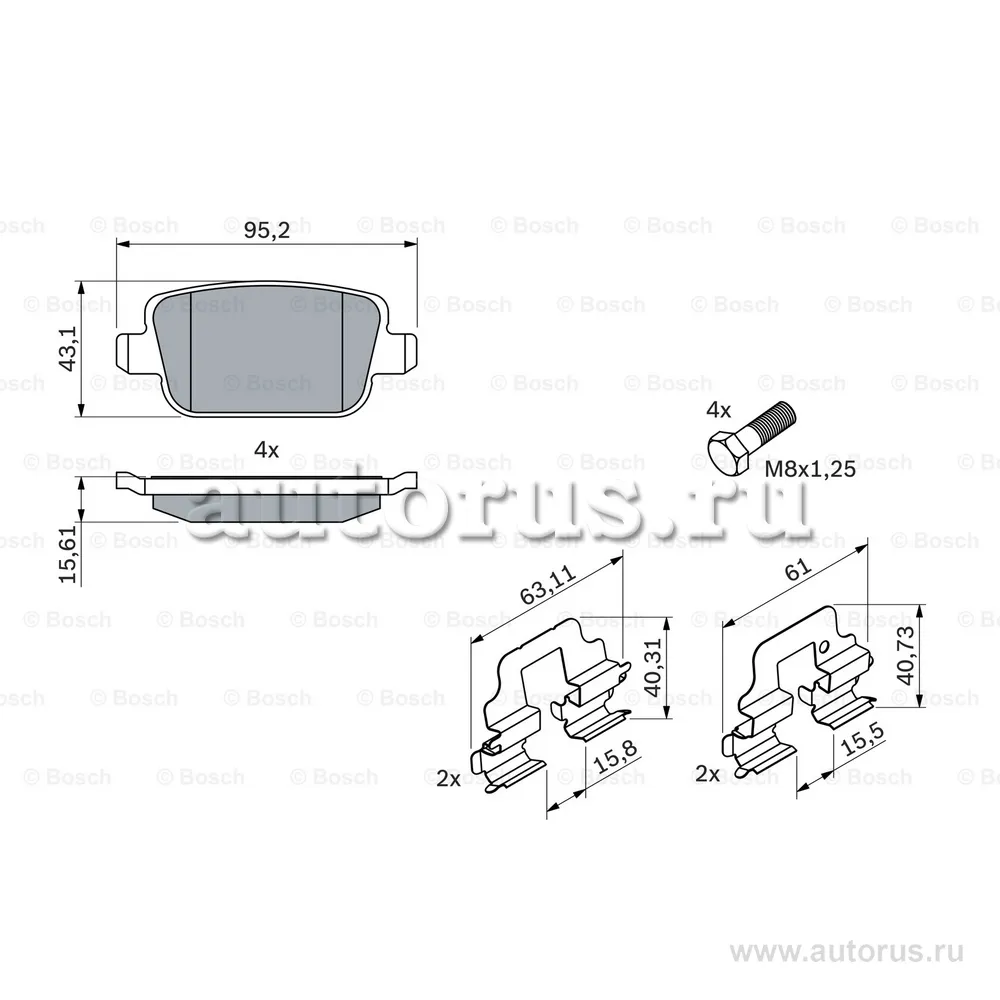 Колодки дисковые з. land rover freelander 03.фев 06>