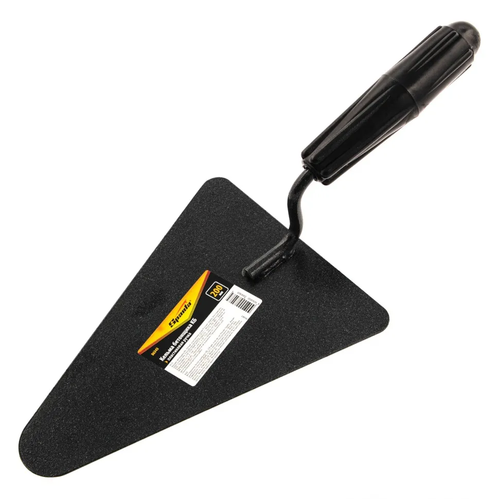 Кельма бетонщика КБ, 200 мм, пластиковая ручка Россия Sparta SPARTA 86343