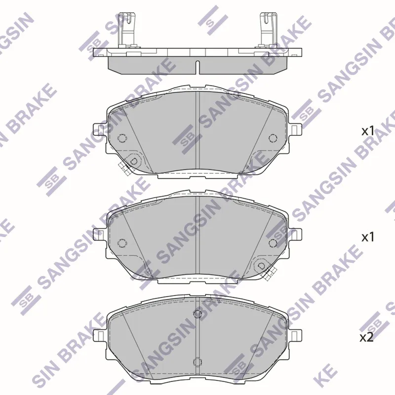 колодки тормозные передние Toyota C-HR 16 SANGSIN BRAKE SP4213A
