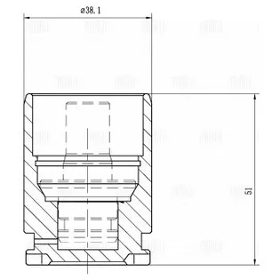 Поршень суппорта для а/м Nissan Almera N16 (00-) зад. d=38мм TRIALLI RCF 032197P