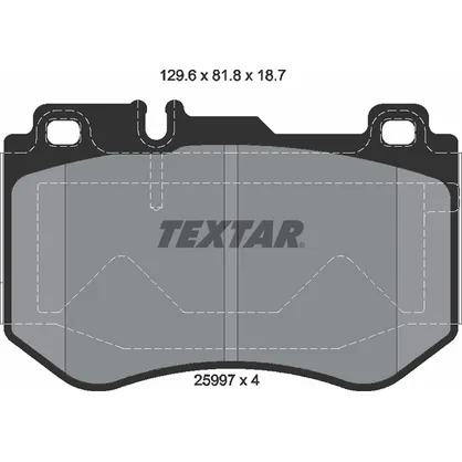 Колодки тормозные передние TEXTAR 2599701
