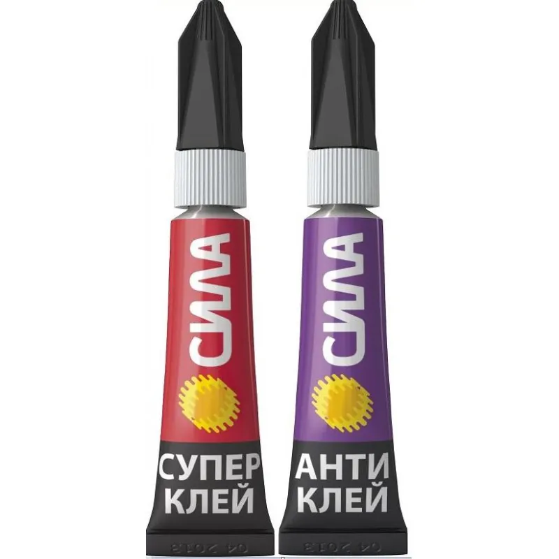 Клей универсальный СИЛА СВЕРХПРОЧНЫЙ 3 гр. + Антиклей 3 гр. SABL1-33 1717673