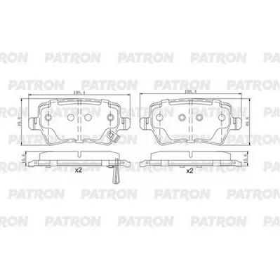 Колодки тормозные дисковые зад. JAC JS4 / Москвич 3 / Exeed TXL/VX / CHERY T PATRON PBP364