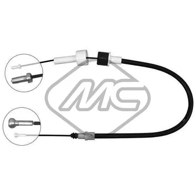 Трос сцепления FRD ESCORT 1/6-1/8 MOD.16V-1/8DS Metalcaucho 80215