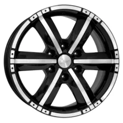 Диск литой R17 7.5J 6x139.7/92.5 ET40 КИК Окинава алмаз черный 25981