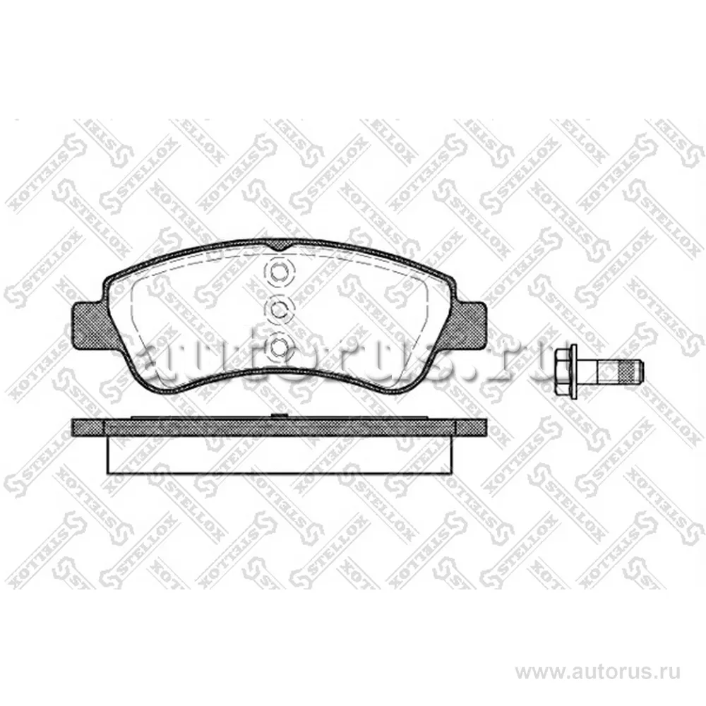 Колодки дисковые п. Peugeot 206 2.0GTi STELLOX 851020L_SX