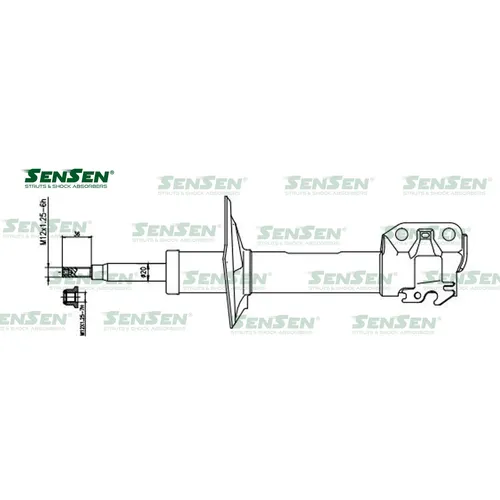 Аморт. перед. прав. газ Toyota YARIS/VITZ/VIOS SENSEN 42141445
