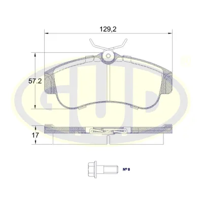 КОЛОДКИ ПЕР NISSAN PRIMERA/ALMERA 1.5-2.2D 90-