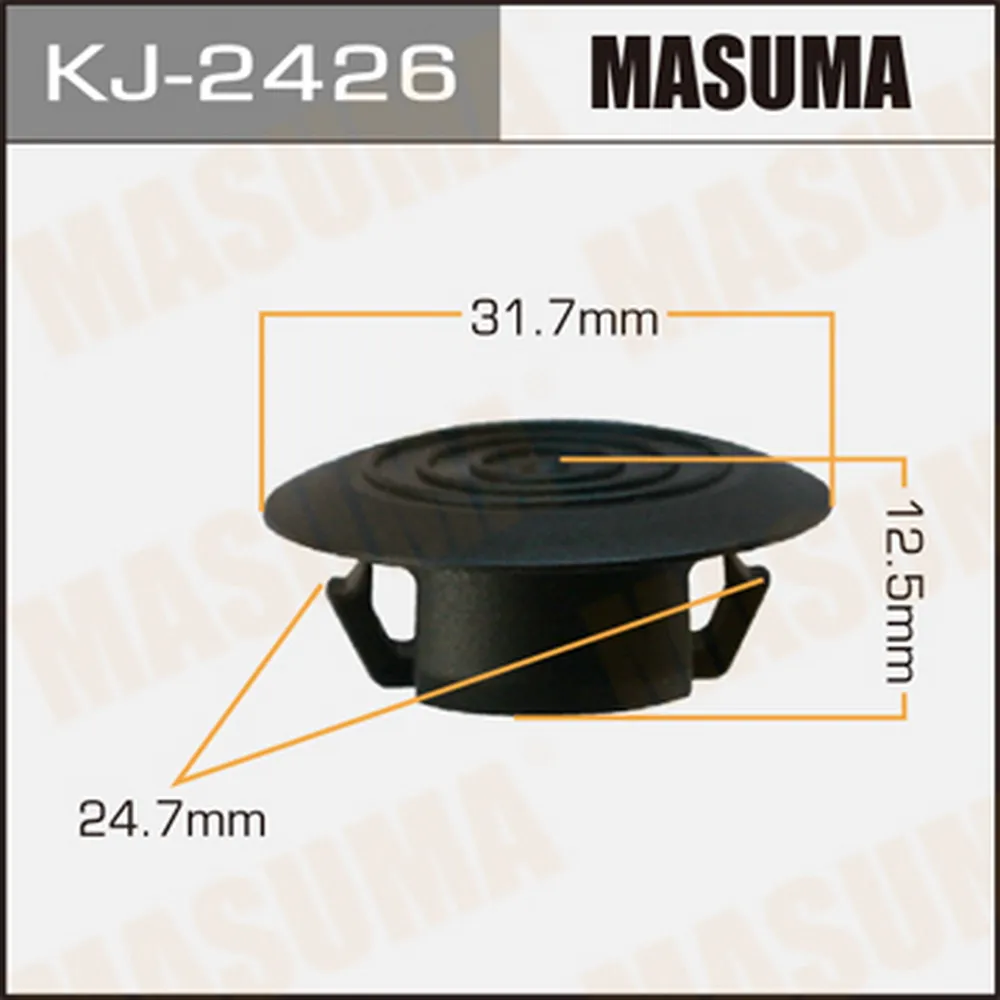Клипса универс. 2426-KJ [уп.50] MASUMA KJ-2426