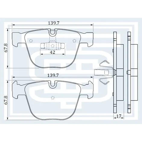 Колодки тормозные BMW F01-F04 задние STARKE 171-706