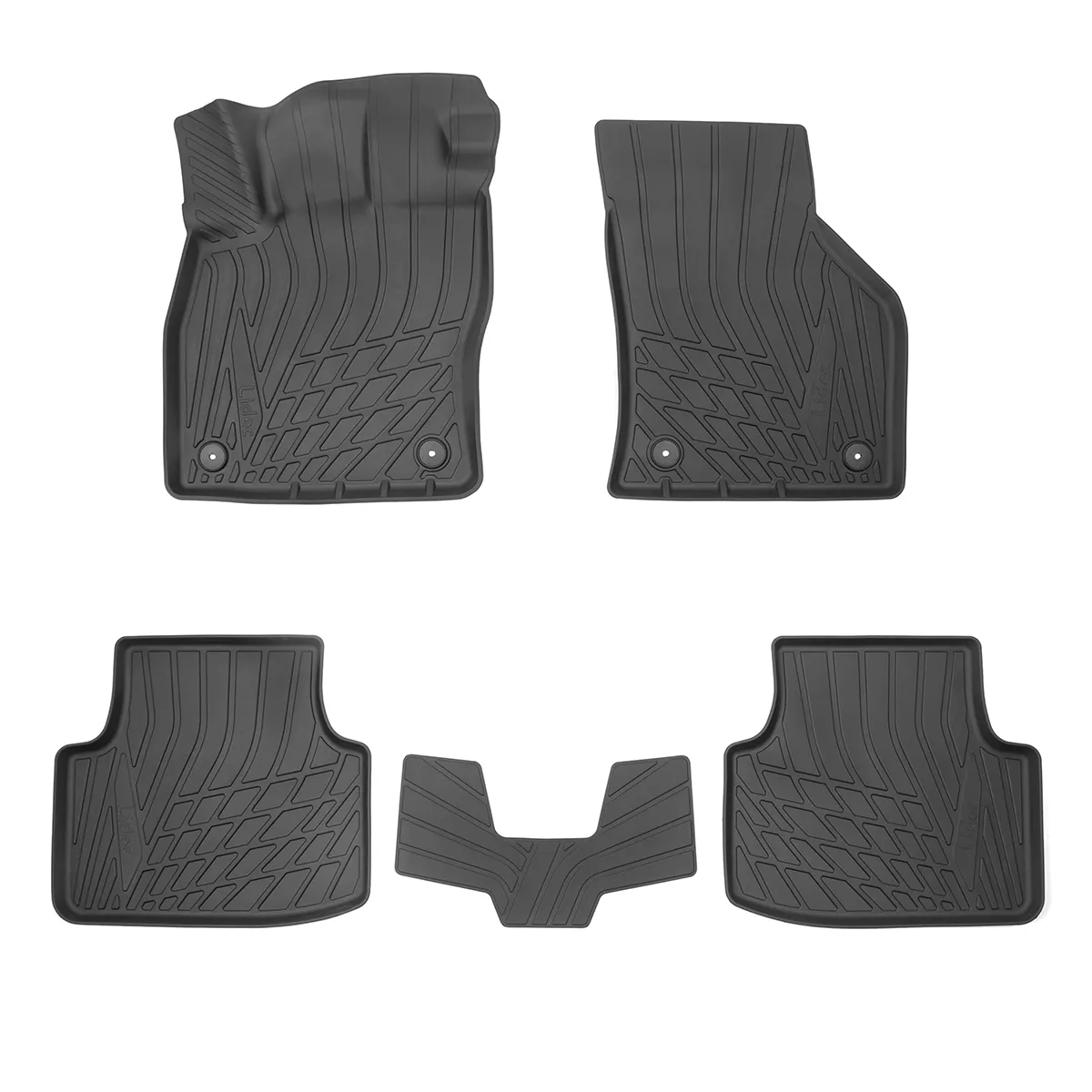 Коврики салонные литьевые для Skoda Octavia III (A7) 3D (2013) NORPLAST NP11-LdC-81-401