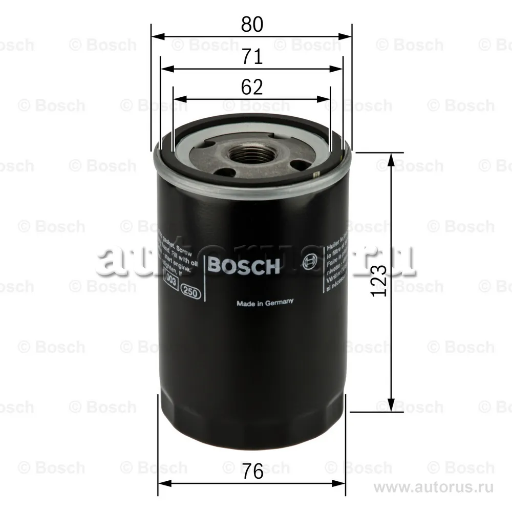 Фильтр масляный BOSCH 0 451 103 033