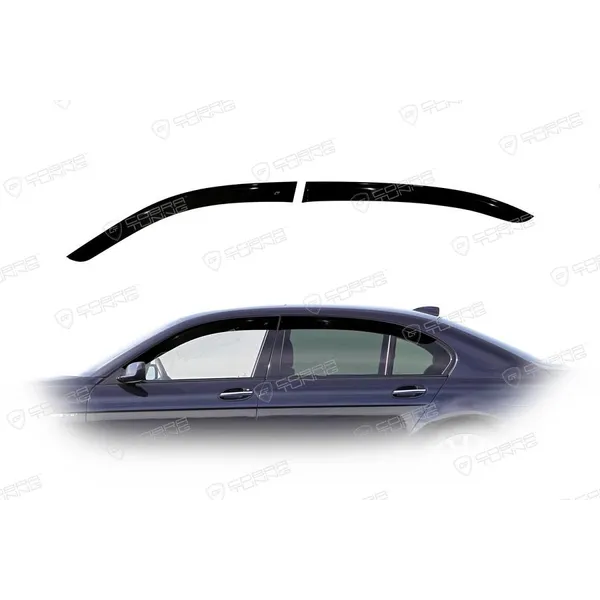 Дефлектора на окна BMW 7 Sd (E66) Long 2001-2008EuroStandard деф.окон Cobra Tuning BE23001