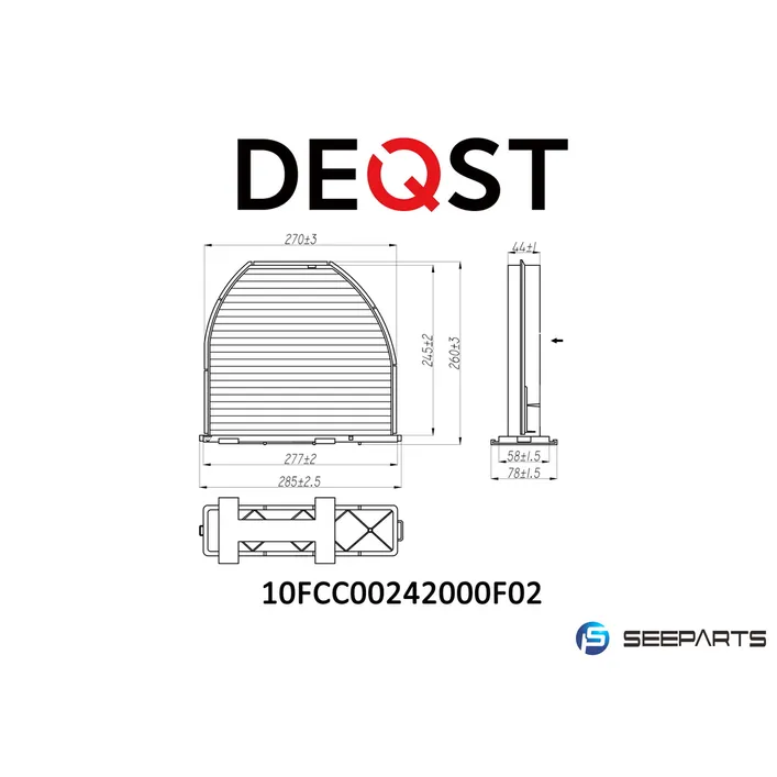 Салонный фильтр. MERCEDES-BENZ C CLASS (W204) 01.07-MERCEDES-BENZ C DEQST 10FCC00242000