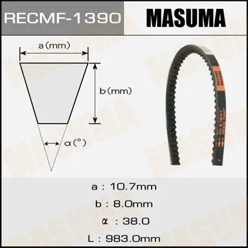 Ремень клиновой MASUMA 10х982 MASUMA 1390