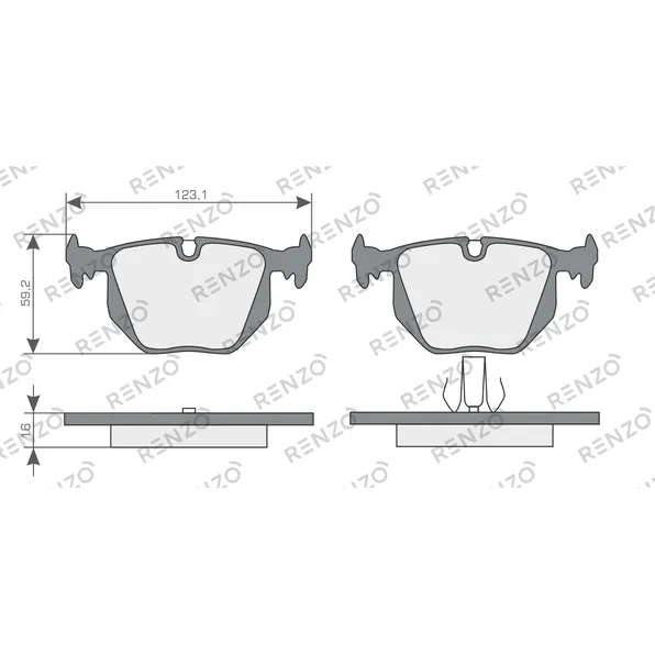 Колодки дисковые RENZO RNZ021
