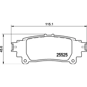 Колодки тормозные LEXUS RX 03- задн. NISSHINBO NP1105