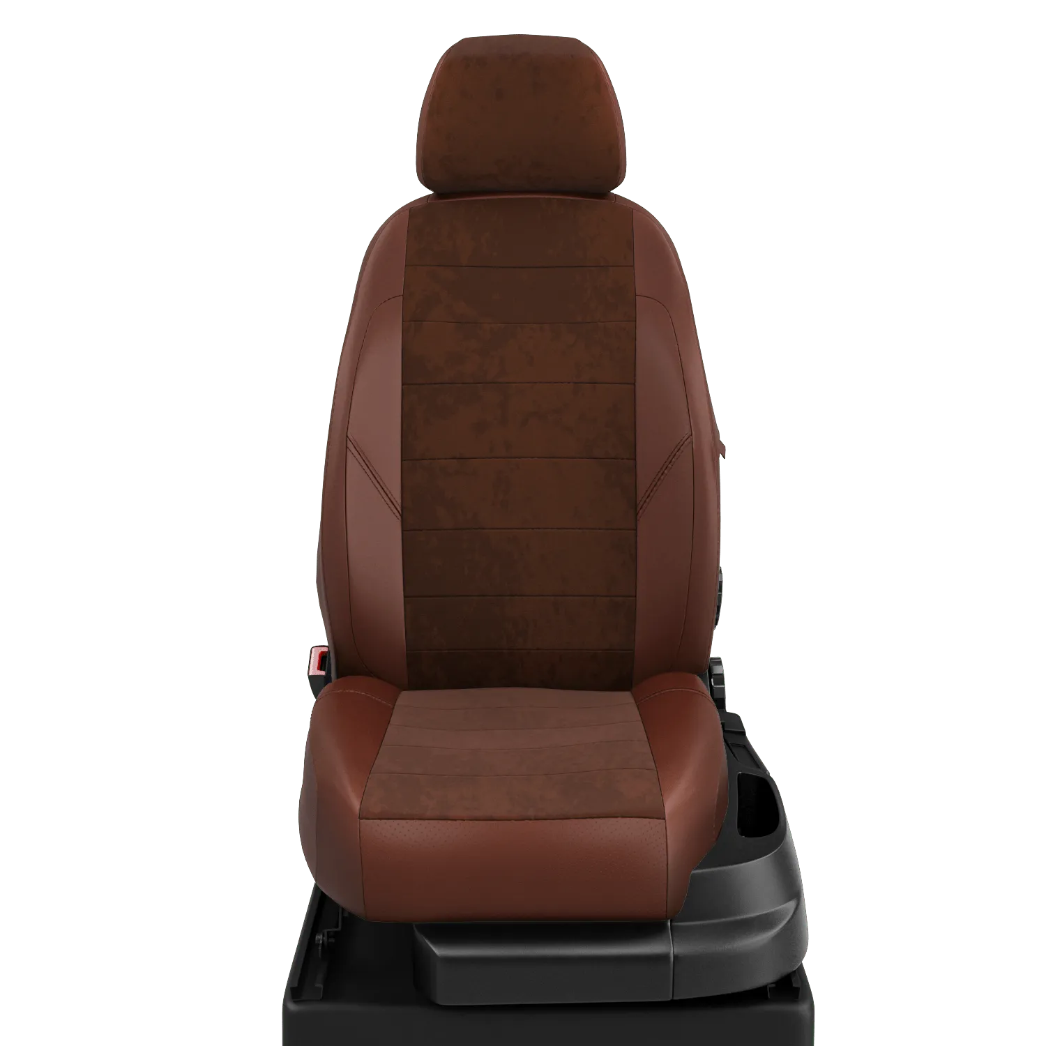 Чехлы на сиденья Chevrolet Cobalt 2012-2020 седан Середина: шоколад алькантара. Боковины: шоколад экокожа. Спинка: шоколад экокожа. Автолидер CH03-1001-EC43