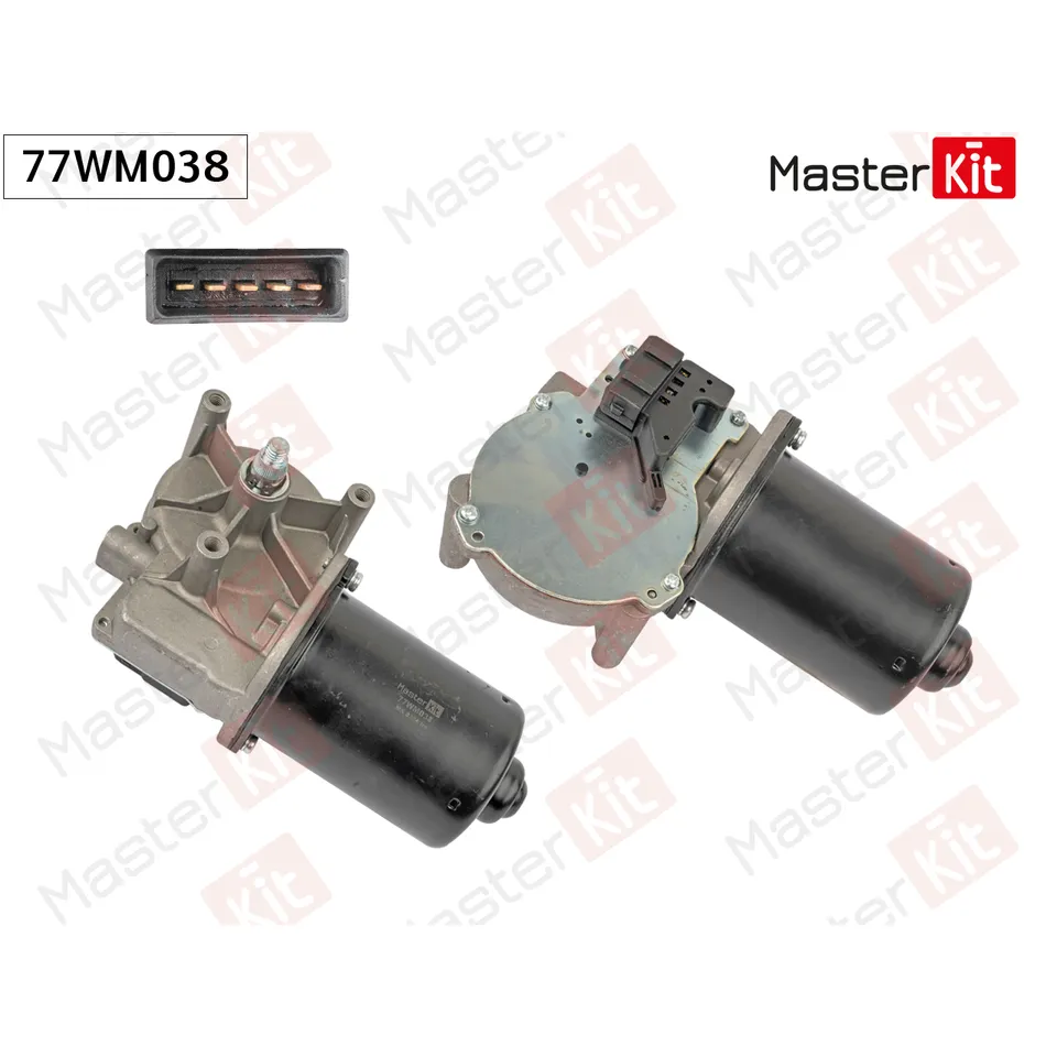 77WM038 Мотор стеклоочистителя перед. Ford MONDEO II (BAP, BNP, BFP)/TRANSIT (FA_ _, FM_ _, FN_ _, F MASTERKIT 77WM038