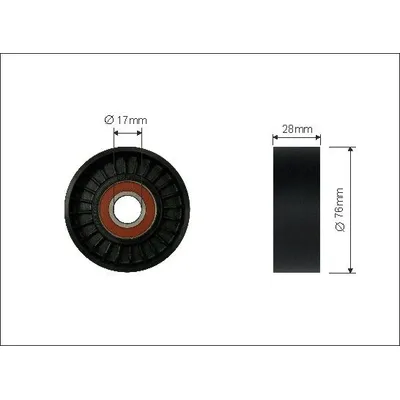 Ролик натяжителя CAFFARO 44800