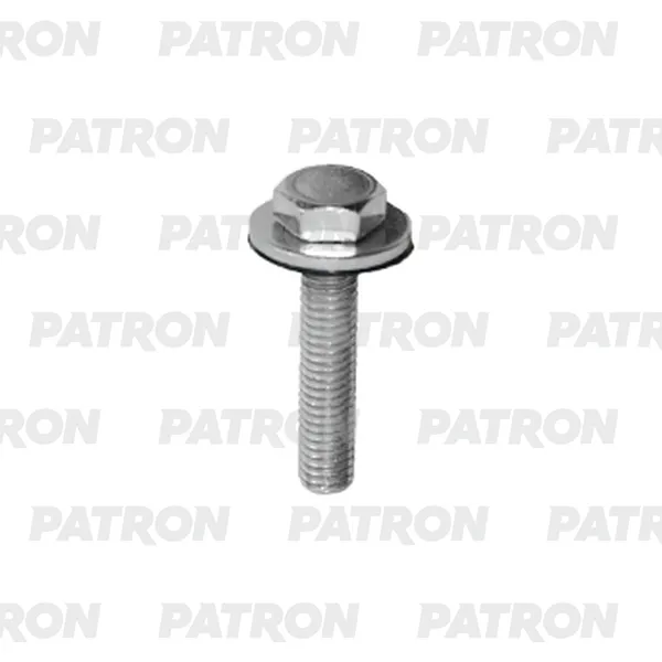 Винт металлический с шайбой, универсальный M6x30x16mm PATRON P37-2947T