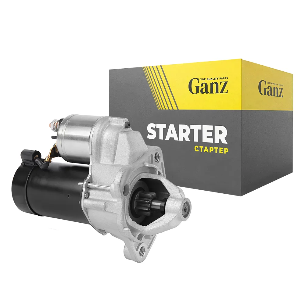 Стартер (12V/1,1KW) AUDI 80/100/A6(C5) mot.1,8/2,0L GANZ GIP14024