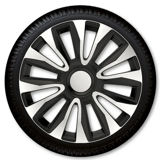Колпаки R16 АВАЛОН сильвер черный (4шт.) Джестик A16306
