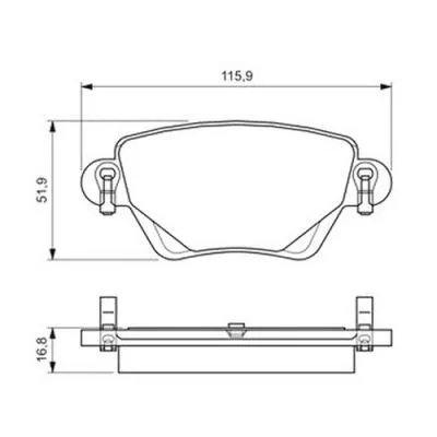 КОЛОДКИ ПЕР MER W124 2.0/2.2/3.0/2.0-3.0TD 84-93 G.U.D GBP880186