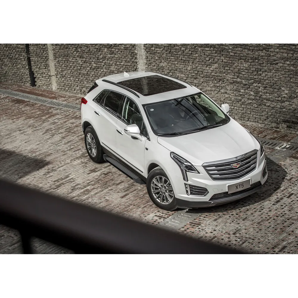 Порог-площадка Black F193ALB + комплект крепежа, RIVAL, Cadillac XT5 2017- Cadillac XT5 F193ALB.0801.1