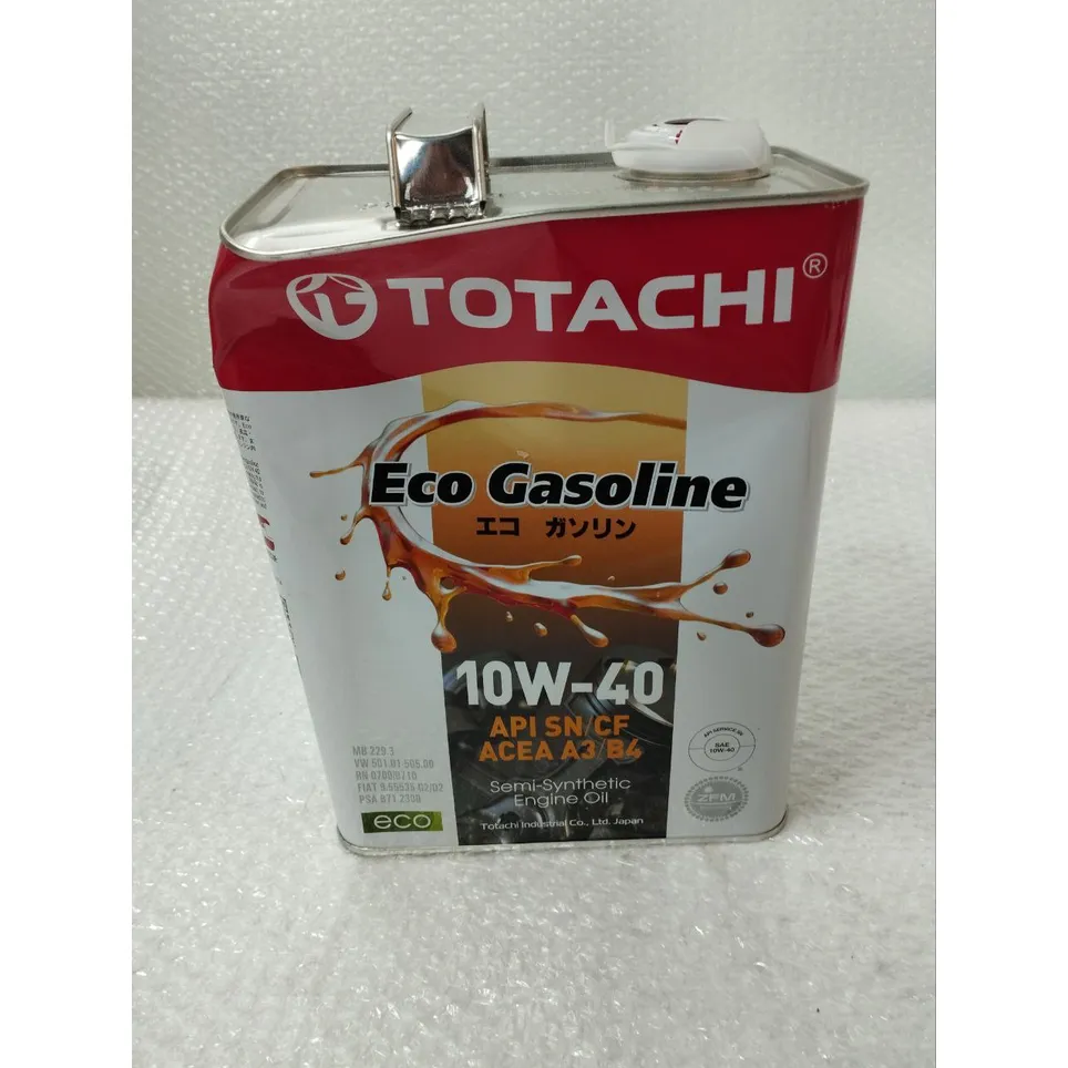 Масло моторное TOTACHI Eco Gasoline 10W-40 полусинтетическое 4 л УЦЕНКА! 10904-N4
