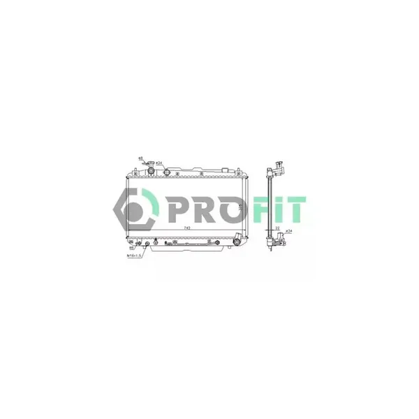 Радиатор_TOYOTA RAV 4 00- (AT. +/-AC), шт Profit PR 8131A1